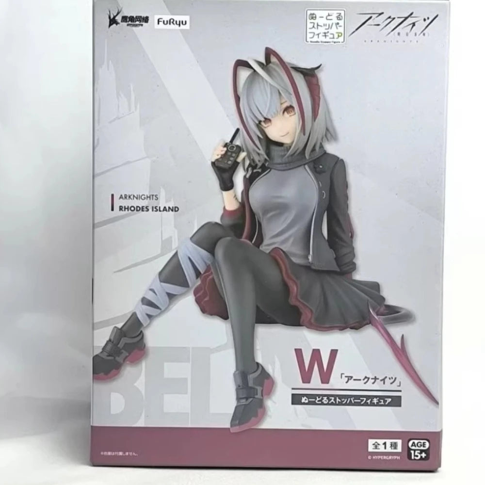 In Stock FuRyu Original Genuine Anime Game Arknights Wiš'adel W Noodle Stopper Figure 12cm Collections Model Toy Figures Gift