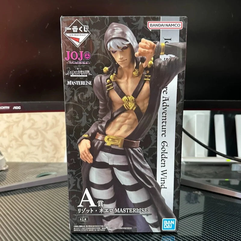 Bandai Ichiban JoJo's Bizarre Adventure Figure GOLDEN WIND Risotto Nero Doppio Illuso Melone Anime Action Figure Model Toys Gift