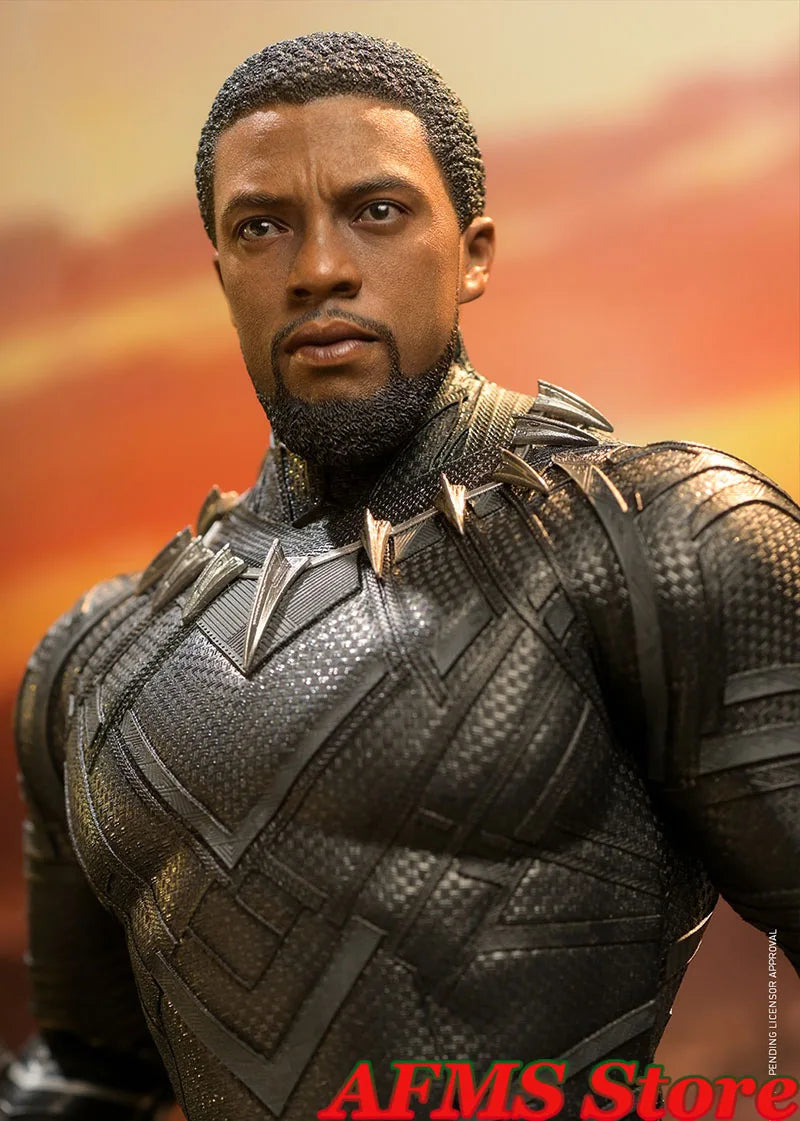 Original HotToys MMS671 1/6 Men Soldier Black Panther Classic Comics Heroes 12Inch Action Figure Model Best Fans Collection