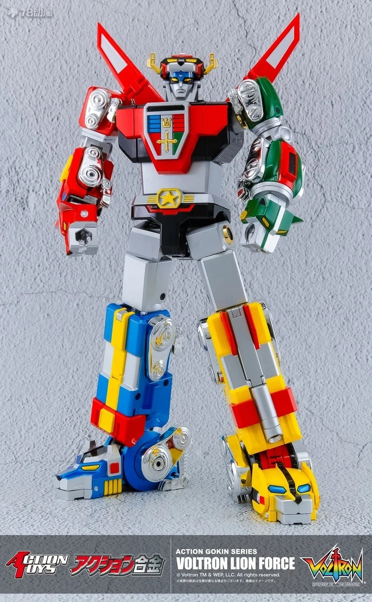 In Stock Action Toys Voltron GoLion LION FORCE Mini Action Movable Model Toys Collection 5 in 1 Combination