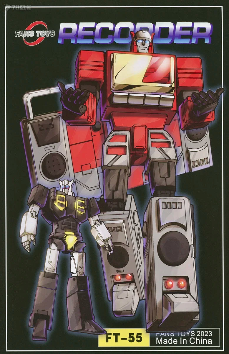 《IN STOCK》Transformed toys FansToys FT FT-55 FT55 FT-55B FT55B Blaster RECORDER Mini-Cassette Action Figure Robot