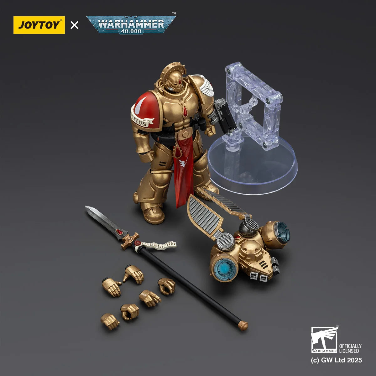 [Pre Order] JOYTOY 1/18 Action Figure Warhammer 40K Blood Angels Sanguinary Guard with Inferno Pistol and Encarmine Blade Toys