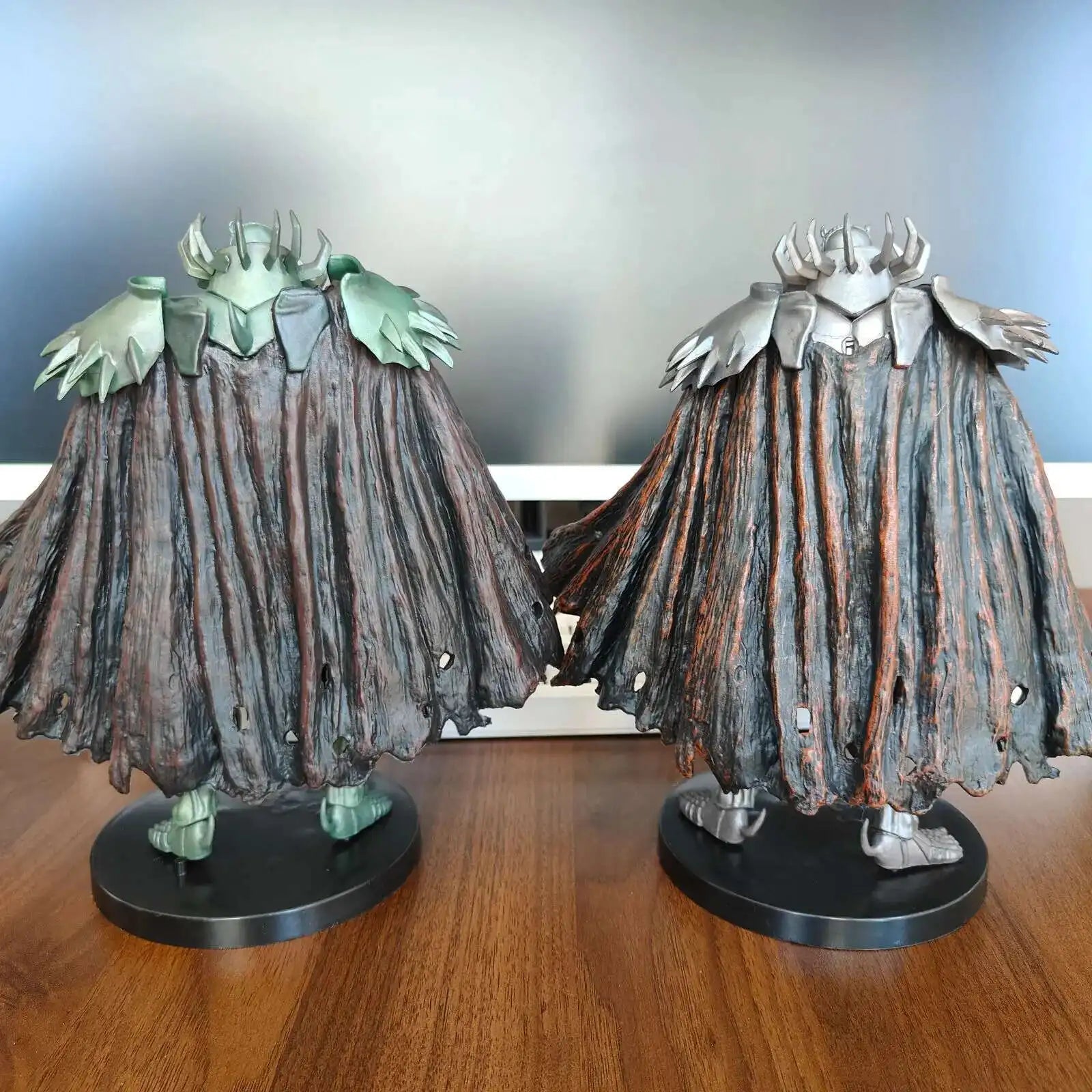 21 см фигурка на рицар от Череп на Айкслан, брониран зелен сребрист рицар, PVC фигурка, подаръчен модел, колекционерски екшън играчки, подарък