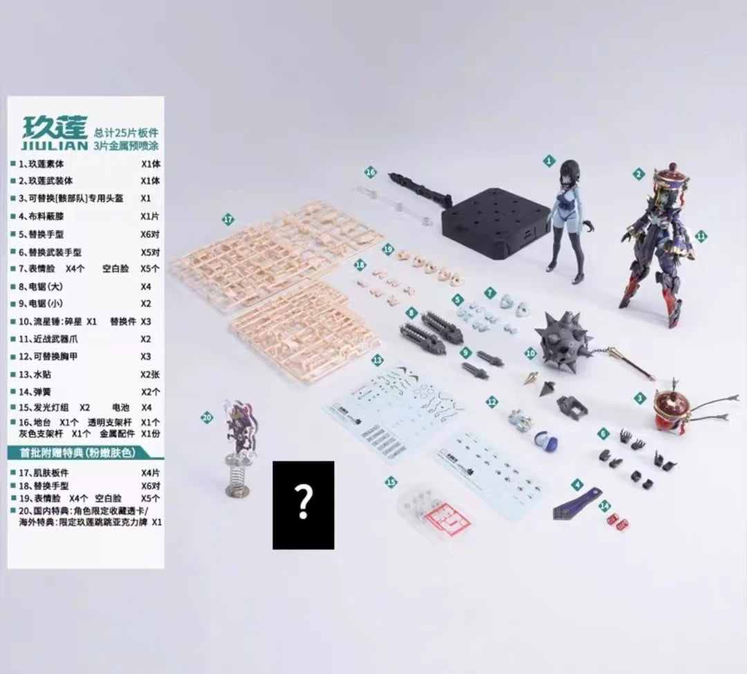 In Stock  Genuine HEMOXIAN "Reverberation of Medta" Little Zombie 1/12 Scale Full Action Plastic Model Kit