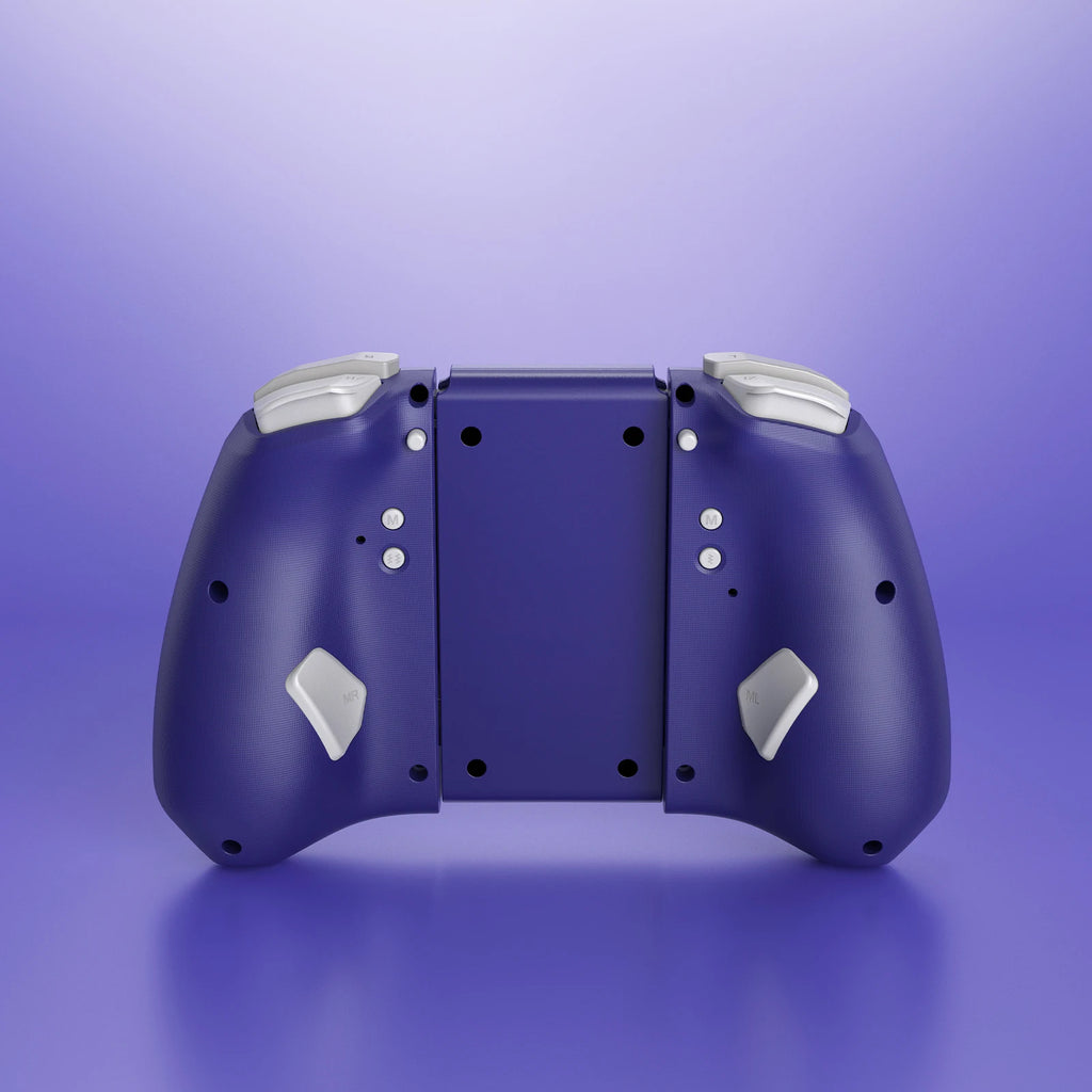 NYXI Hyperion Pro Hall Joystick Wireless Game Controller Purple Gamepad with RGB Lights for Nintendo Switch