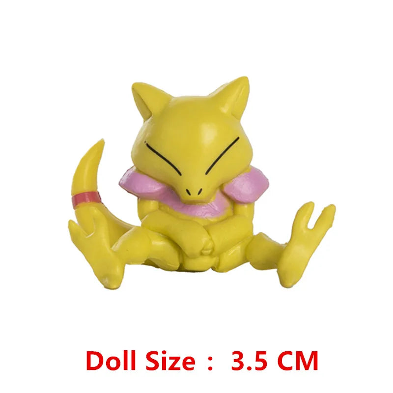 3-7 Cm PokemonCartoons Anime Figure Pikachu Mew Snorlax Charmander Cosplay Collection Pet Pocket Monster Action Model Toy Gifts