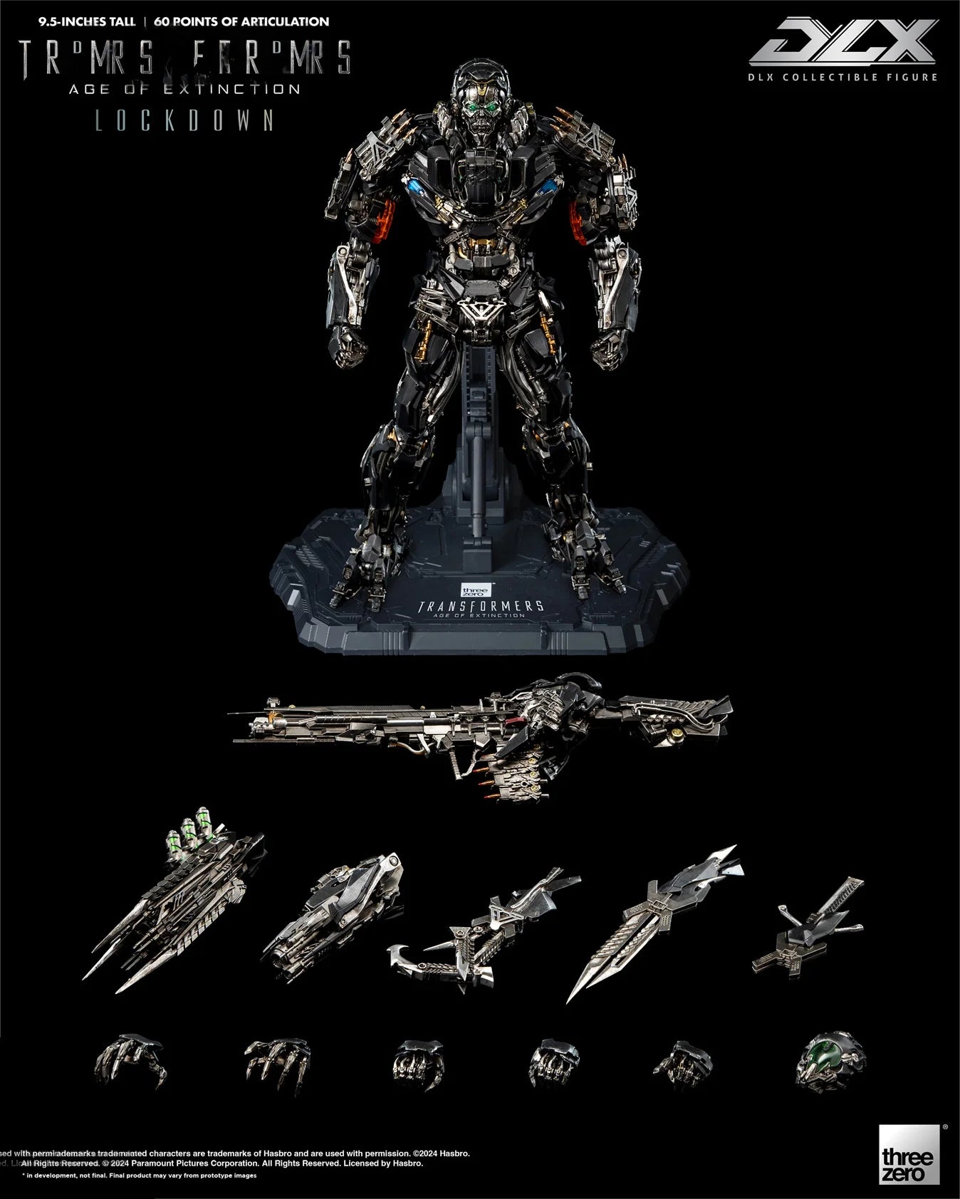 In Stock Originate 3A THREEZERO DLX Lockdown Movable Model Toys Collect Age of Extinction EVENT EXCLUSIVE