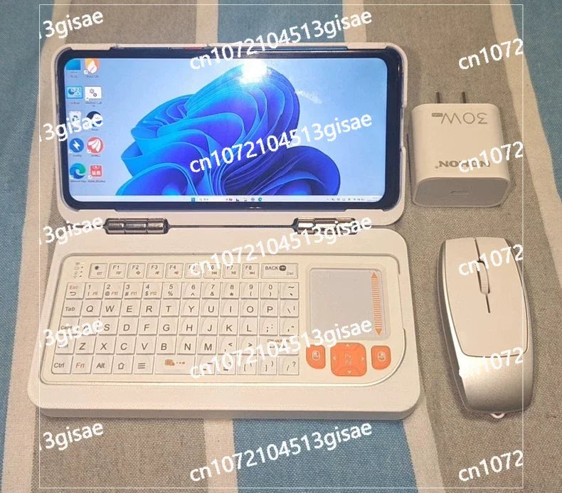 Zhizhen Version 6-inch Dual-system Mini Handheld Computer Touch Folding Top with 12g +512g with Its Own Keyboard Zhizhen Version