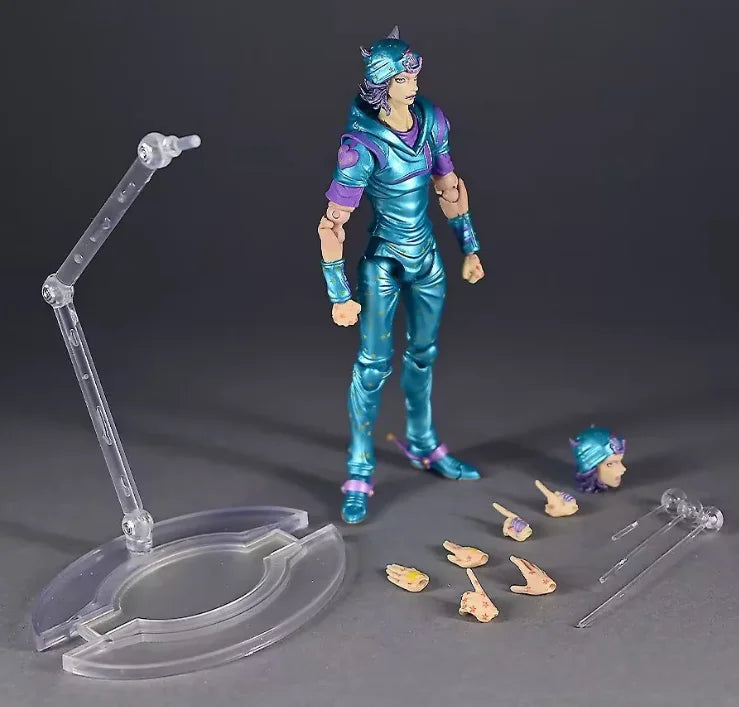 Hot New Medicos Jojo'S Bizarre Adventure Johnny Joestar Action Figure Anime Model Toys Desktop Model Toy Boys Gifts