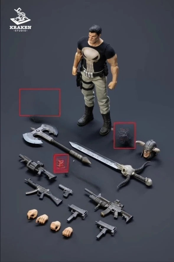 Kraken Studio 1/12 Criminal Nemesis Punisher Action Figure Model Toys Collection Gifts