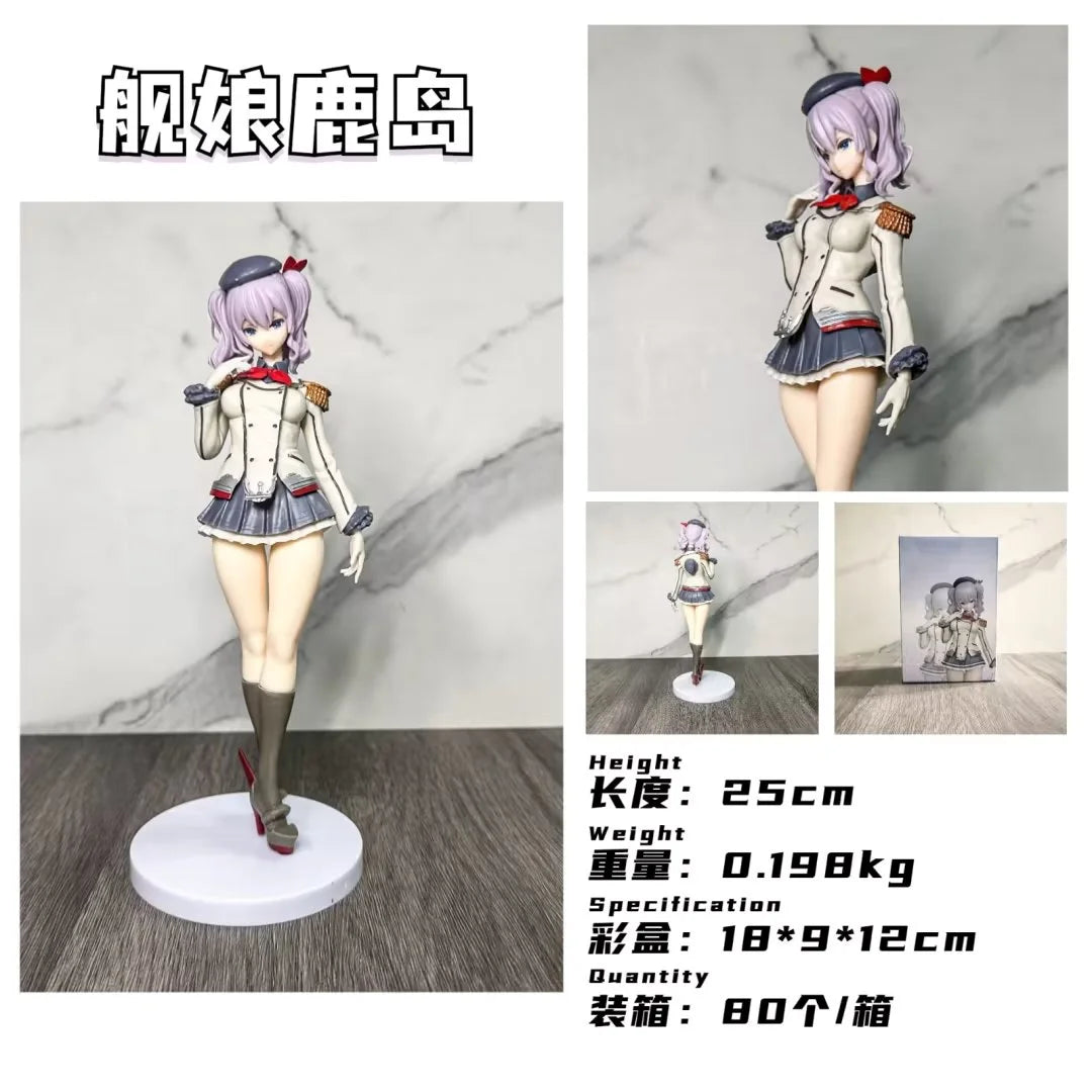 25CM Anime frame Collection Figure Kashima Standing Animation Model Toy Gift Collection Decoration Ornaments PVC