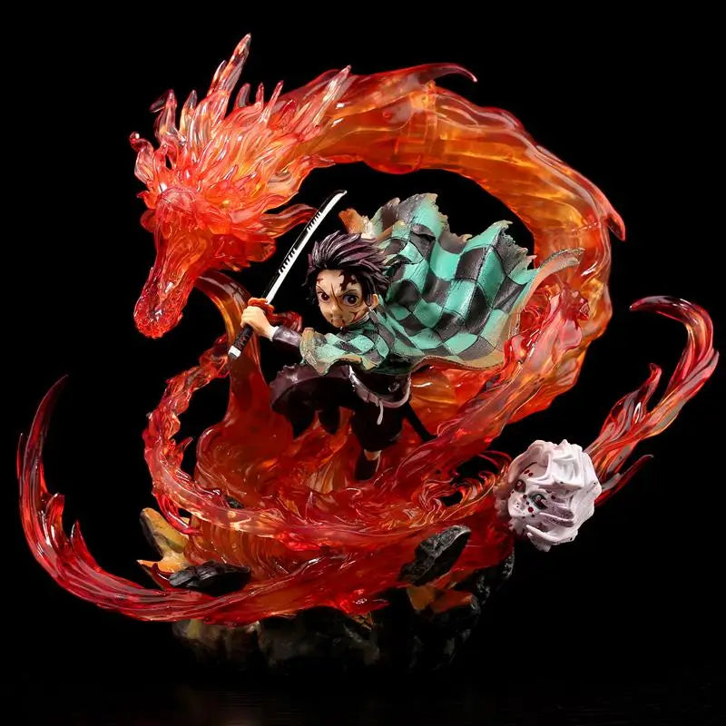 Anime Demon Slayer Akaza Figures Rengoku Kyoujurou Kokushibo Action Figure PVC Figurine Model Ornament Collectible Table Crafts