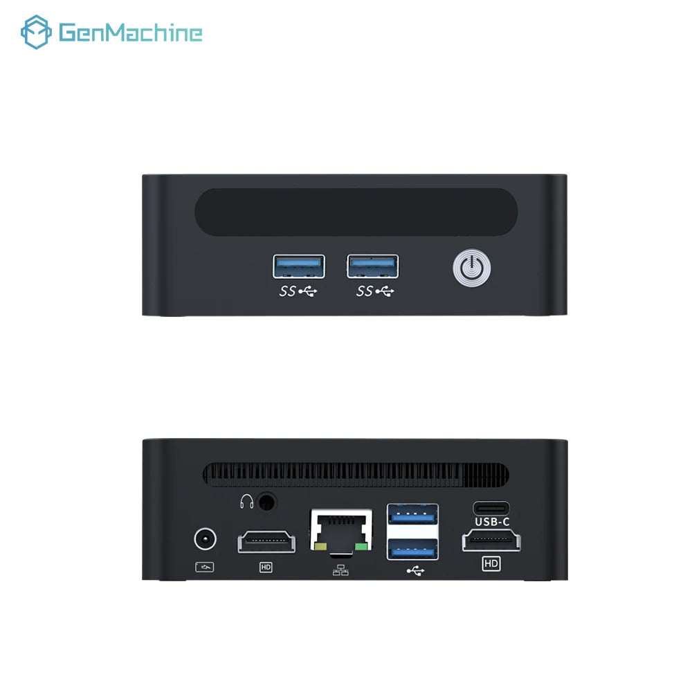 GenMachine Mini PC 5980HX Windows 11 Ryzen DDR4 3200Mhz 3.3GHz Up to 4.8GHz TDP 45W WIFI6 Mini Diy Gaming Computer PC Gamer