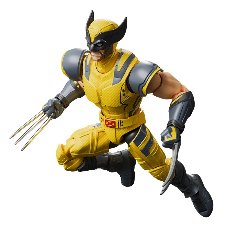 Heroes Building Blokees Marvel Set - Blokees Deadpool Wolverine Super Poseable Figure Diy Model Kit For Adults Kids Halloween