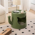 "Indoor-Haustierhöhlenbett mit Beistelltisch, stilvolles Katzenhaus, multifunktionales Couchtisch-Haustierbett, moderne Katzenmöbel aus Kunststoff für