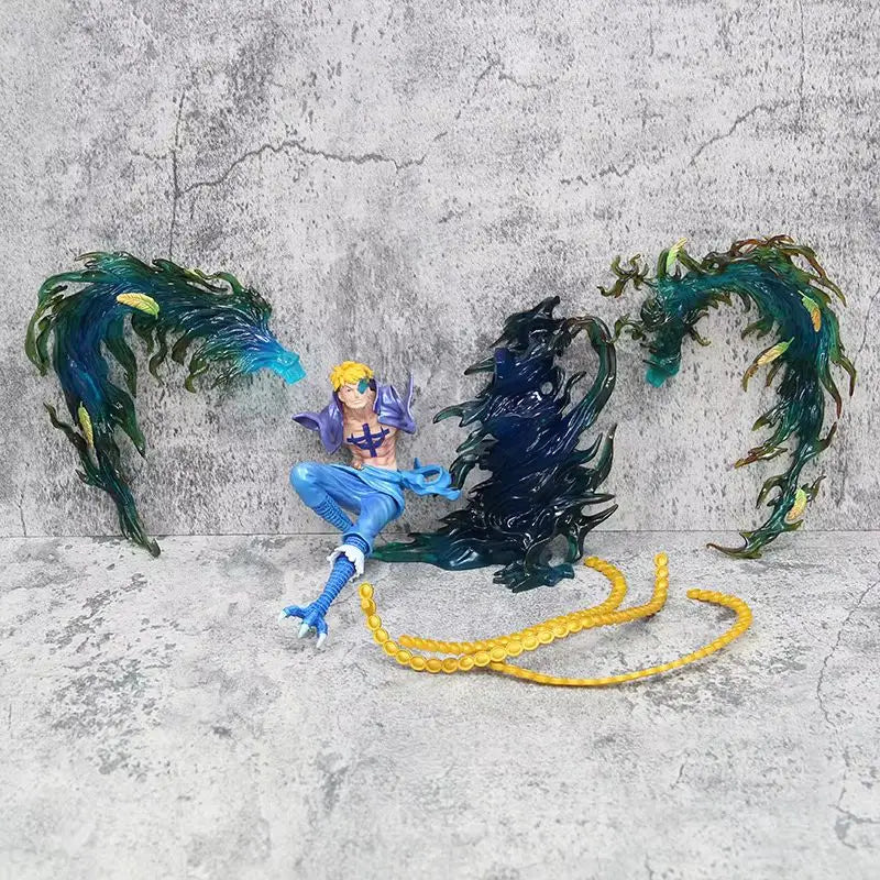 31cm One Piece Figures Phoenix Flying Marco Series Model Scenes Statue Animation Ornaments Decorative Action Figures Toy Gift