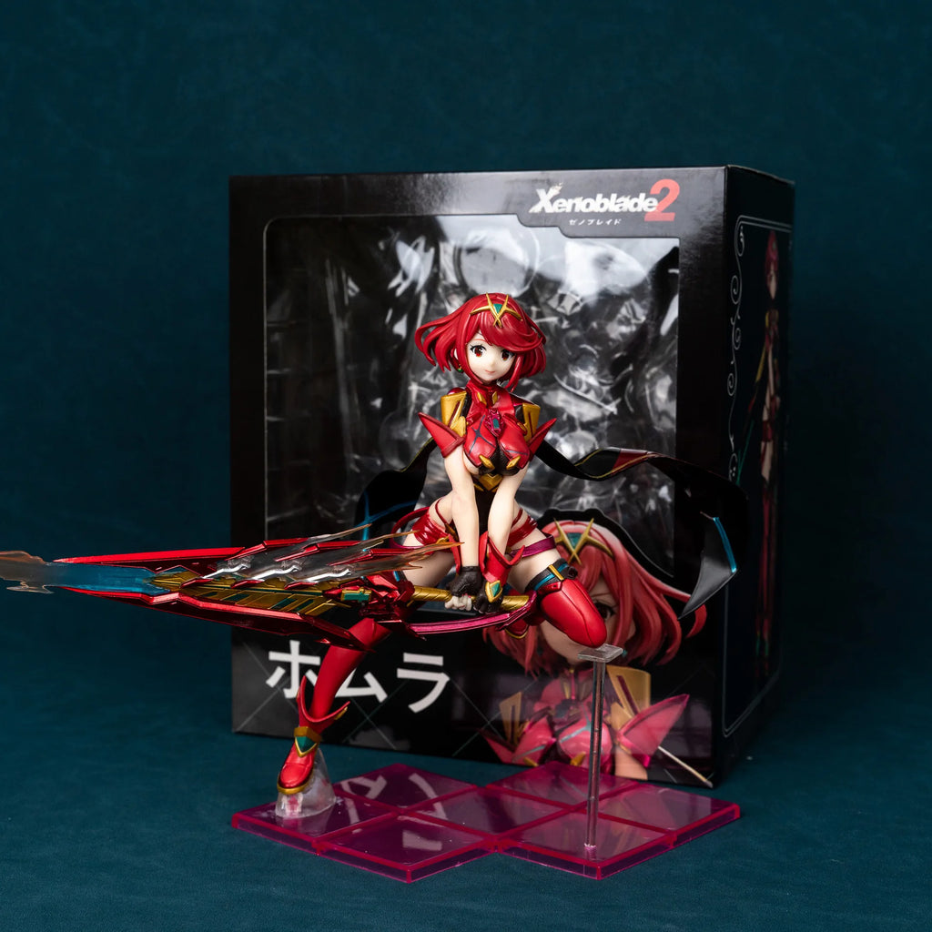 22cm Xenoblade Chronicles 2 Pyra And Mythra Game Girl Figure Model Statue Boys Collection Desktop Decoration Ornament Toys Gifts