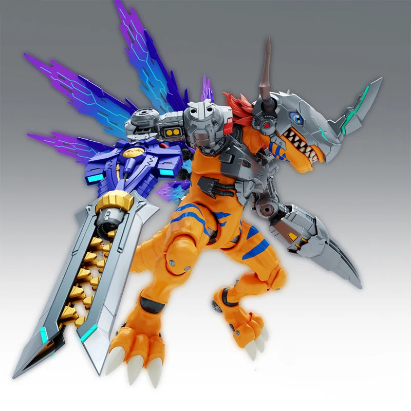 Bandai Original Genuine Figure Digimon Model Kit Figure-rise Standard Metal Greymon Vaccine Collection Anime Series