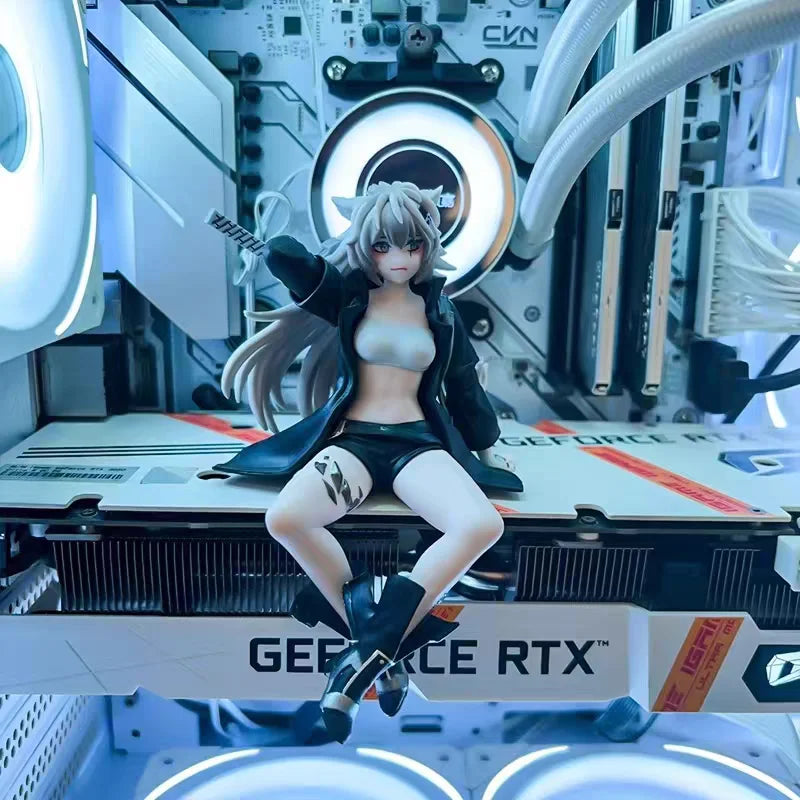 Arknights Anime Figur 13cm Lappland Sitzhaltung Action Figur Modell PVC Kawaii Erwachsene Sammlung Statue Geschenke