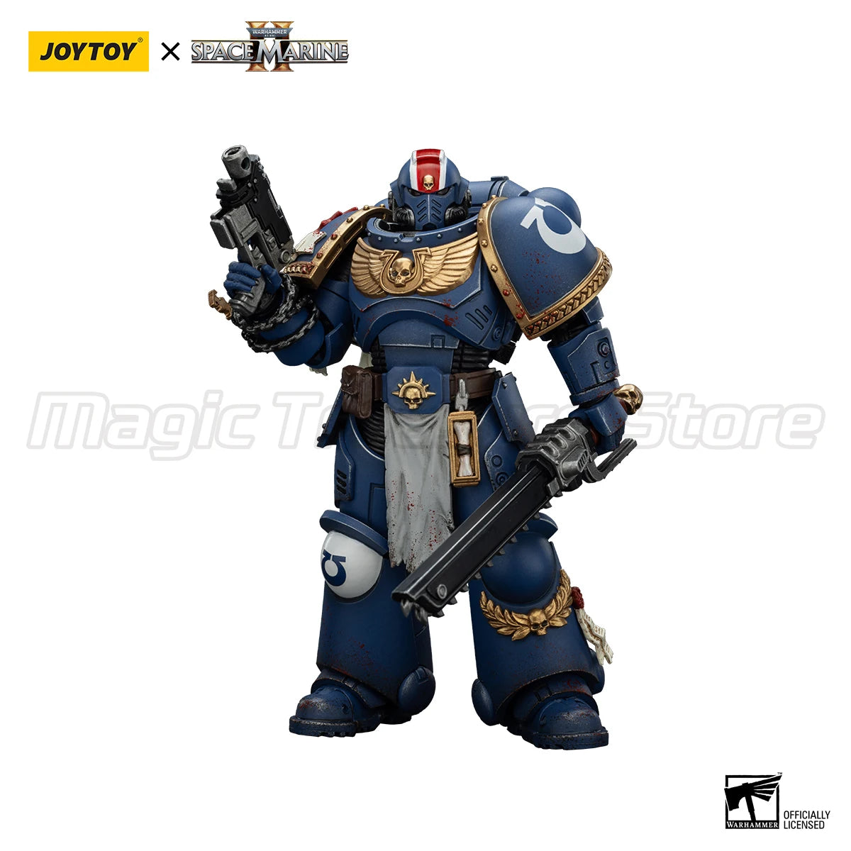【MT】JOYTOY 1/18 Action Figure Warhammer 40K Ultramarines Lieutenant Titus-Collectors Edition Anime Model Toys Gift