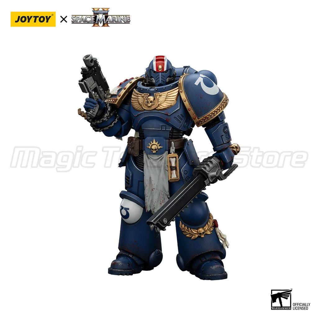 【MT】JOYTOY 1/18 Action Figure Warhammer 40K Ultramarines Lieutenant Titus-Collectors Edition Anime Model Toys Gift