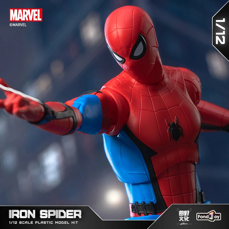 Genuine 1/12 FondJoy Marvel Spider-Man Venom Articulated Action Figures Model Kit Desktop Ornaments Boy Splicing Trendy Toy Gift