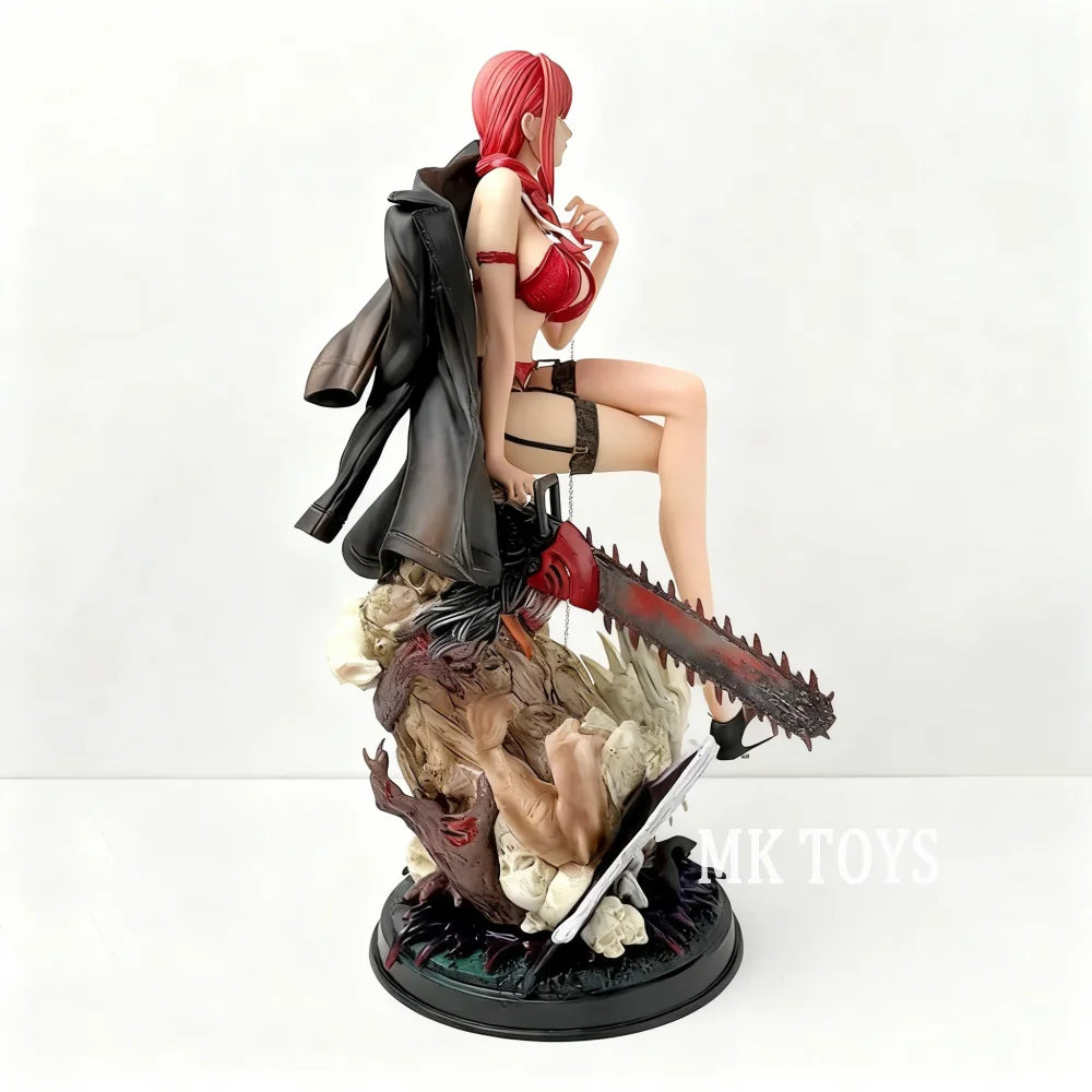 Anime Chainsaw Man Figure Makima Action Figures Pvc Statue Desktop Ornamen Collection Model Toys Gifts 46cm/18.11in