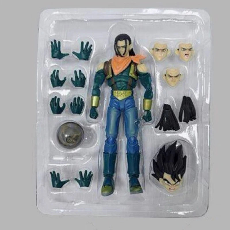SHF Dragon Ball GT Super Android 17 Екшън фигурки 16см Аниме Модел Статуя Колекция Декорация Играчки Орнаменти Кукла Подарък