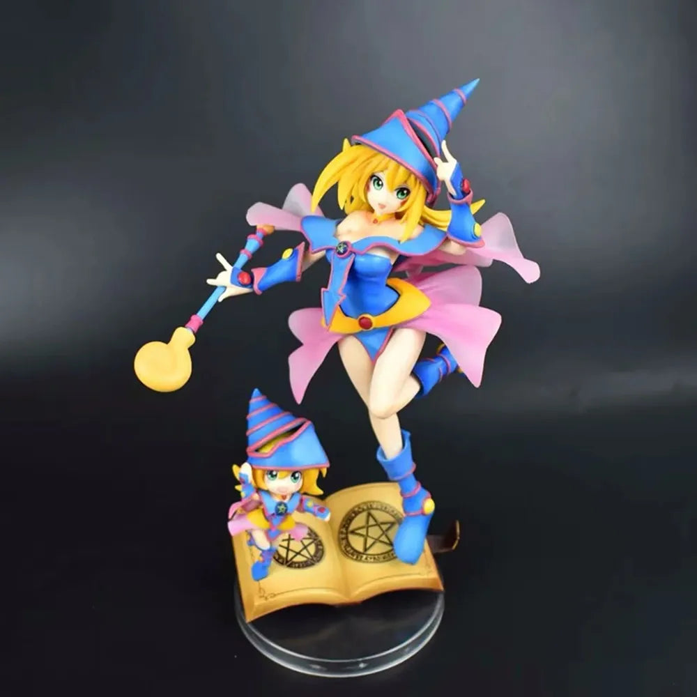 Yu-Gi-Oh! Anime Figures 28cm Yugioh Mana Dark Magician Girl Statue Doll Pvc Figurine Model Collection Cute Decoration Toys Gift