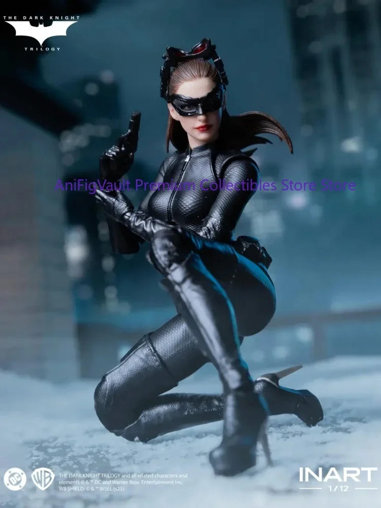 INART Catwoman Action Figure Batman The Dark Knight Rises Anne Hathaway Cat Woman Figurine 1/12 Original Collect Model Toy Gift