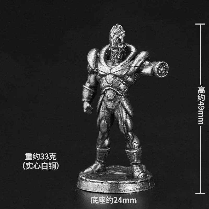 Metal Cupronickel Cartoon Miniature Soldier Model Toys Board Game Anime Peripheral Ornament Accessories Game Piece Figurine Toys
