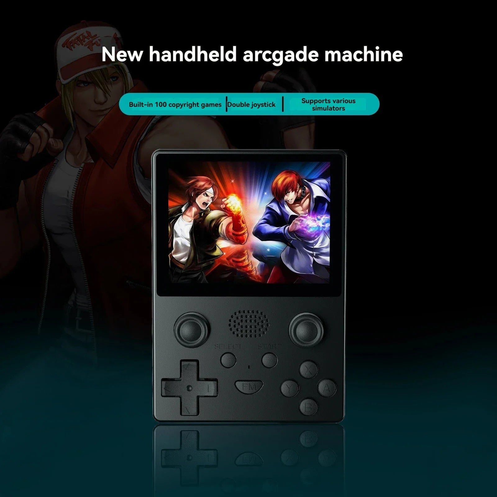 Retro Handheld Spiel Spieler Videospielkonsolen Gaming Gamepad Tragbare Konsole 64GB Tasche Spiel Maschine Linux System X5