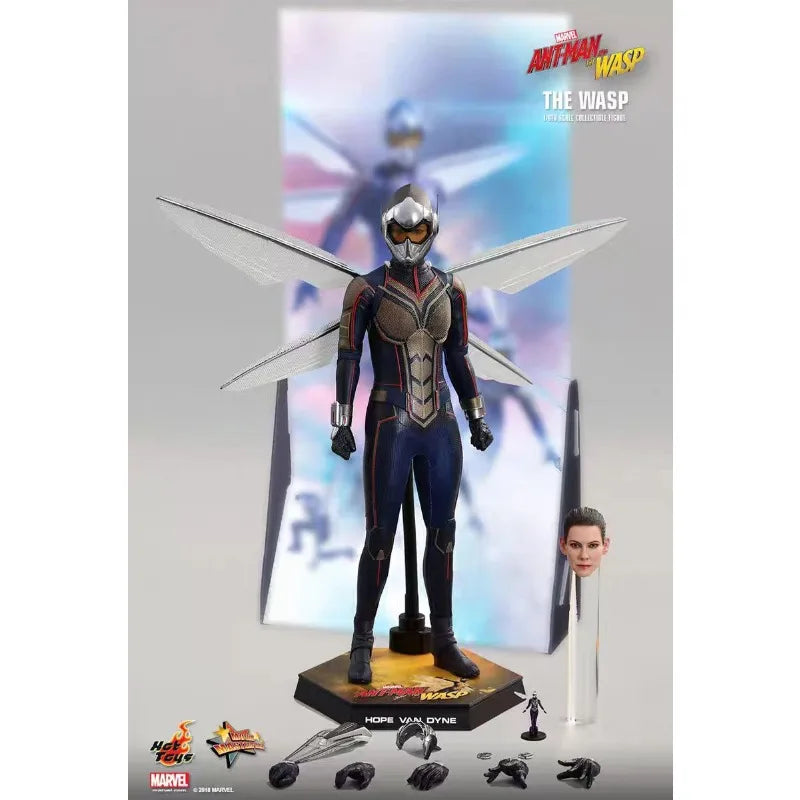 Original Hot Toys Marvel Female Soldier Marvel Superheroes Movie Characters MMS498 Ant Man 2 The Wasp Anime Figure Toys Models