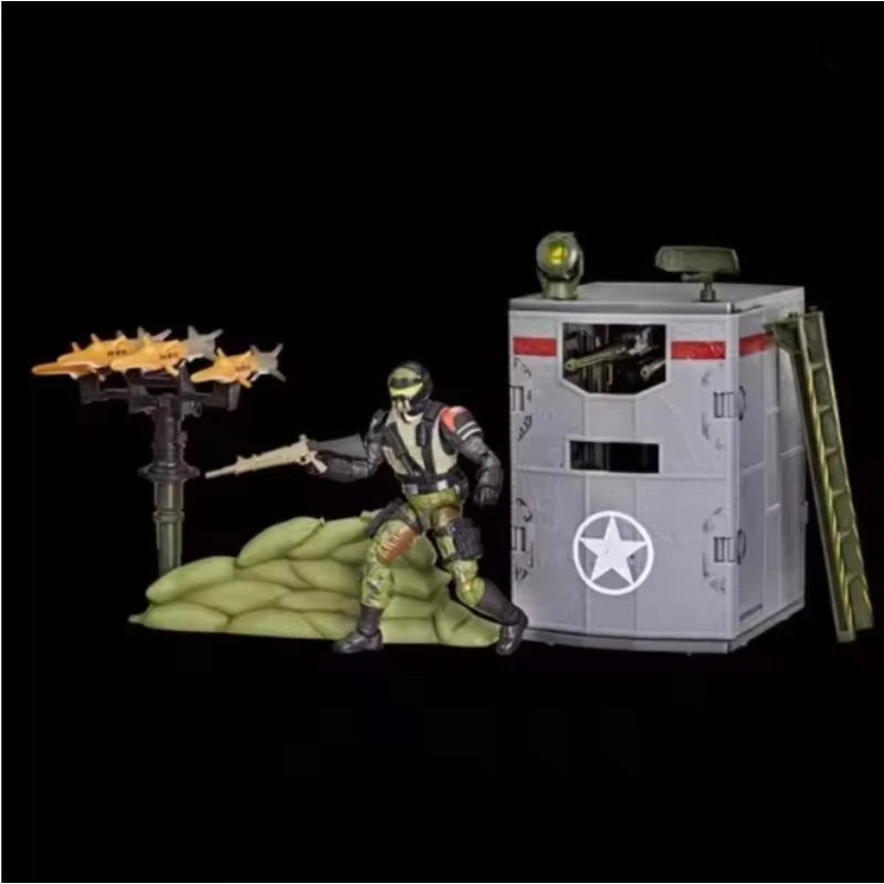 New Original Hasbro G.I. Joe Classified Series 175 Steel Corps Sentry & Modular Defense Post Action Figure Model