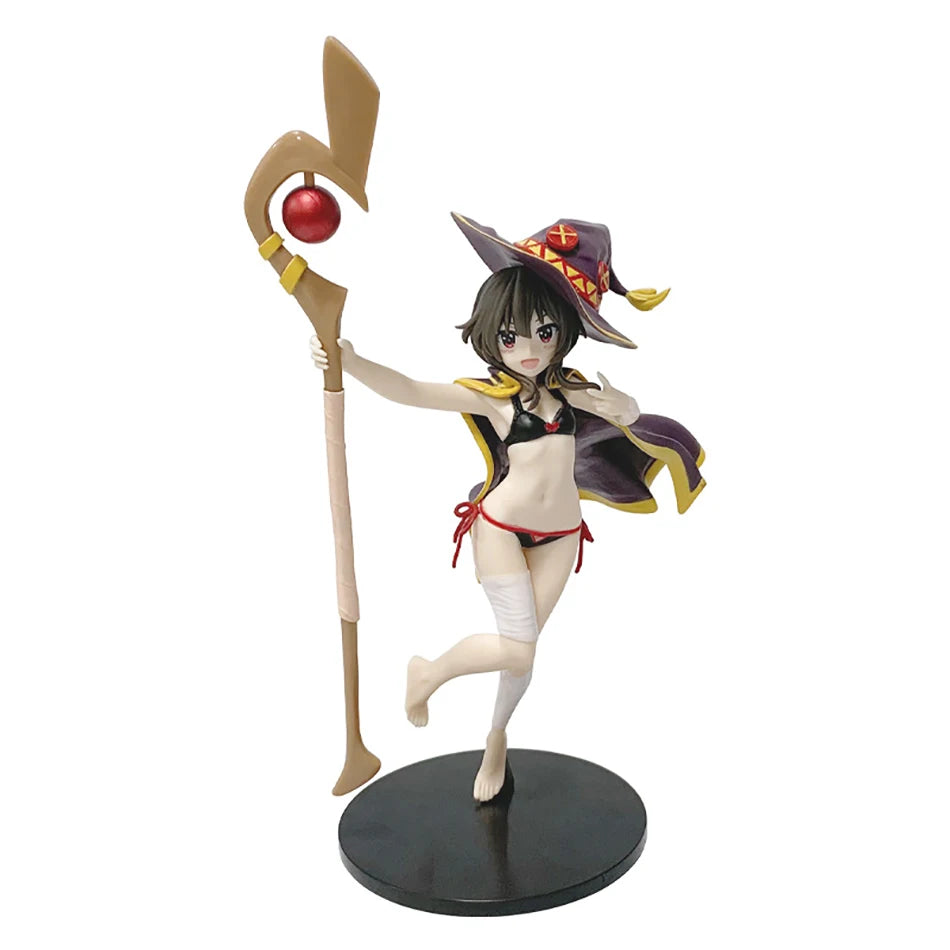 2025 New Anime God's Blessing on This Wonderful World 18cm Megumin Action Figure Cute Figurine Decor Statue Dolls