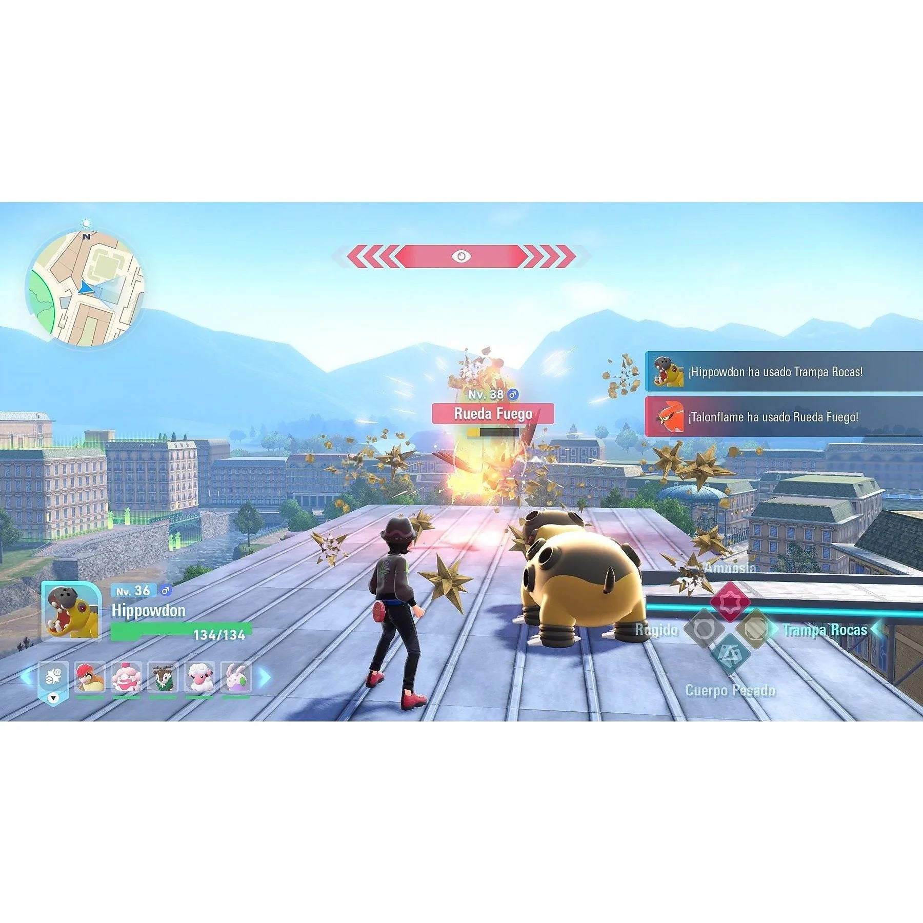 Pokémon Legends Z-A for Nintendo Switch | Open World Adventure in Ciudad Luminalia with Enhanced HD Graphics, featuring real-time battles, mega evolutions, and Pokémon companions like Chikorita, Tepig, or Totodile, availabl