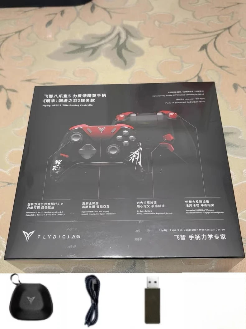 Salesl Flydigi  Apex 5 WUCHANG  Fallen Feathers  Limited 3-Mode Game Controller RGB Light Strip Color Interactive Display PC NS
