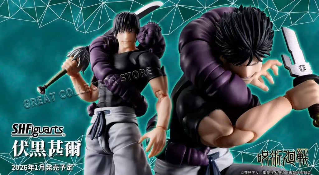 Original BANDAI Jujutsu Kaisen Anime Fushiguro Toji S.H.Figuarts Anime Figure Action Figurine Model Figuarts