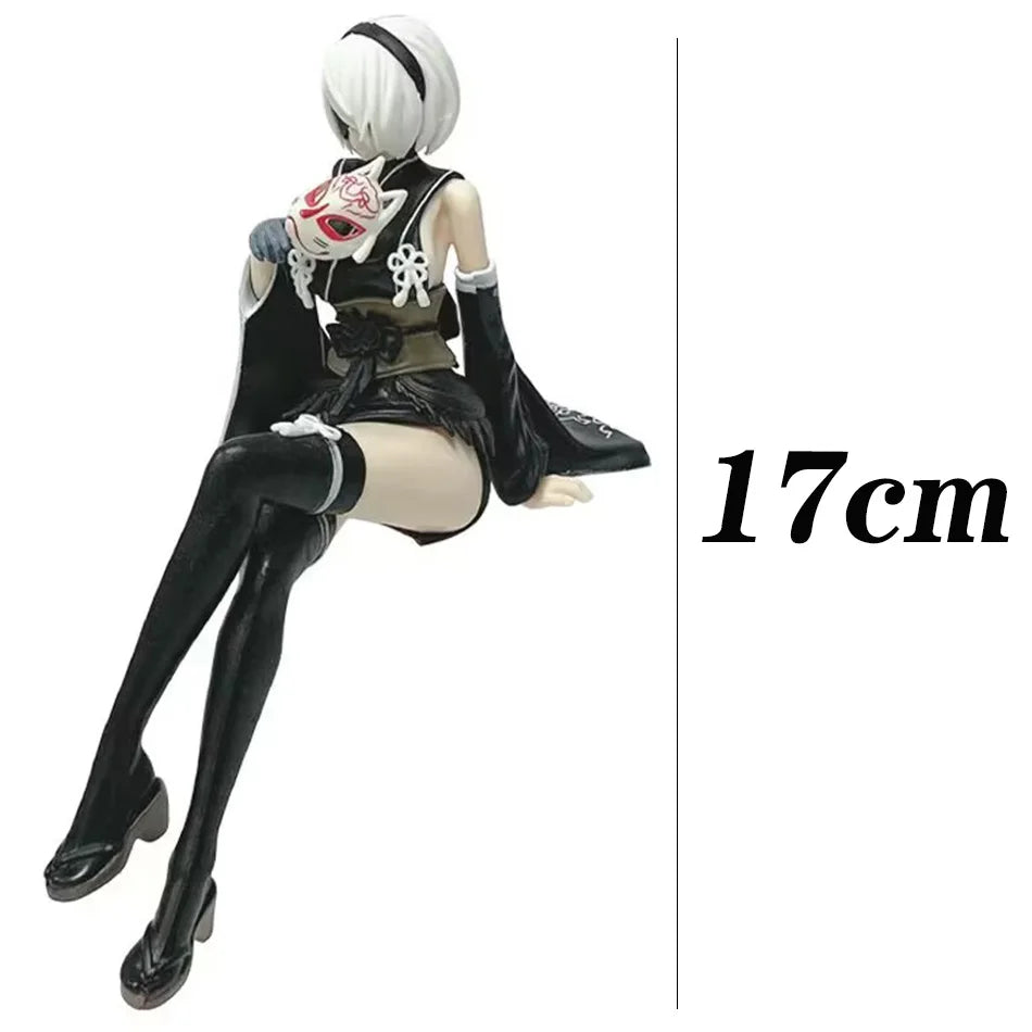 17-22CM NieR:Automata Yorha Type A2/2B Sexy Fox PVC Anime Action Figures Model Collection Ornament Anime Cartoon Model Toy Gift