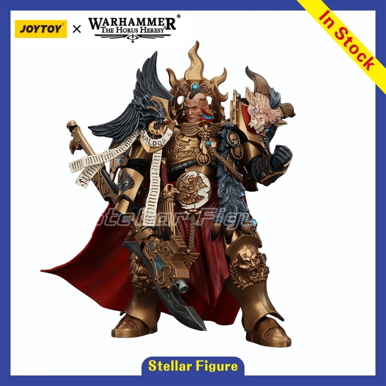 【SF】JOYTOY 1/18 Action Figure Legio Custodes Constantin Valdor Captain General of The Legio Custodes Model Toys Gifts Collection