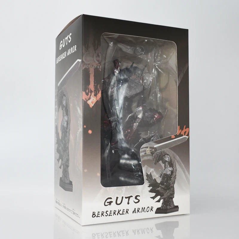 25cm Berserk Guts L Anime Figure Guts Berserker Armor Action Figure Berserk Black Swordsman Figurine Collectible Model Doll Toys