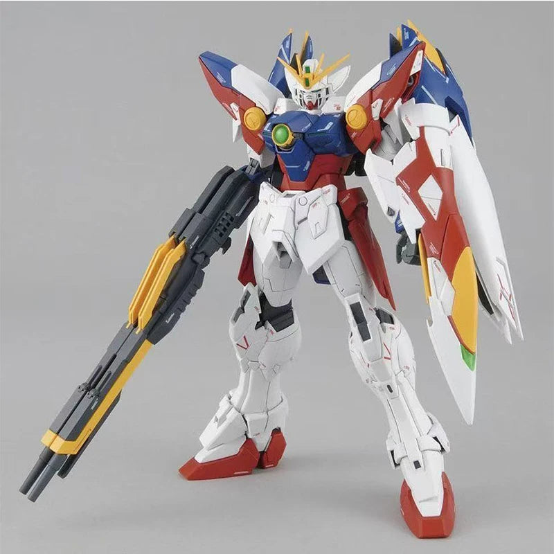 Original Bandai MG1/100 XXXG-00W0 Wing Proto Zero Gundam Gunpla Genuine Gundam Model Kit ActionFigures Assembly Model Toys Gifts