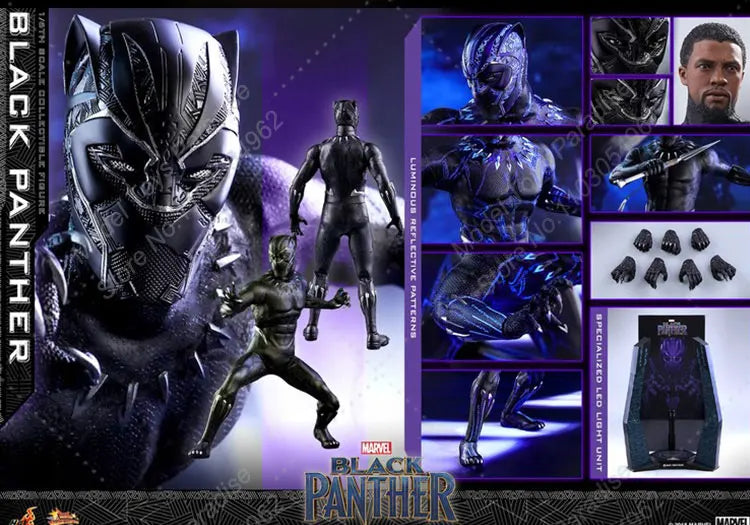 HotToys HT MMS470 1/6 Collectible Toys Black Panther 2.0 Men Soldier Super Hero 12inch Action Figure Model Gifts