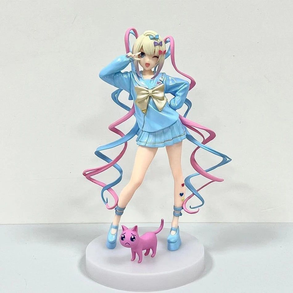 HOT! Aixlan NEEDY GIRL OVERDOSE Figure Rain KAnge PVC Action Figure Amine Adult Anime Girl Statue Collectible Figurine Toys Gift