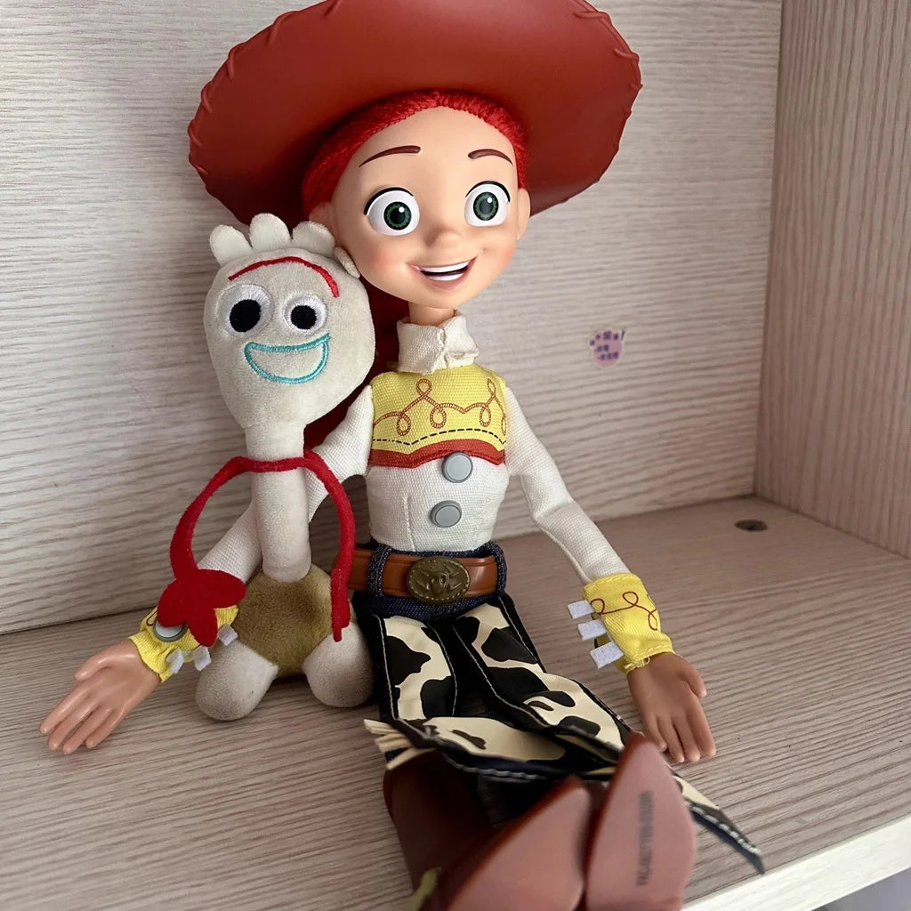 Disney Toy Story 4 Talking Woody Jessie Action Figure Doll Kids Toy Model with Voice Sound Children's Gift Anime Decoration Seri
