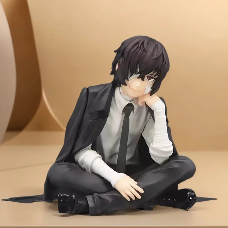 Anime Bungo Stray Dogs Nakahara Chuya Figure Dazai Osamu Action Figures Noodles Press Model PVC Collectible Toys Birthday Gifts