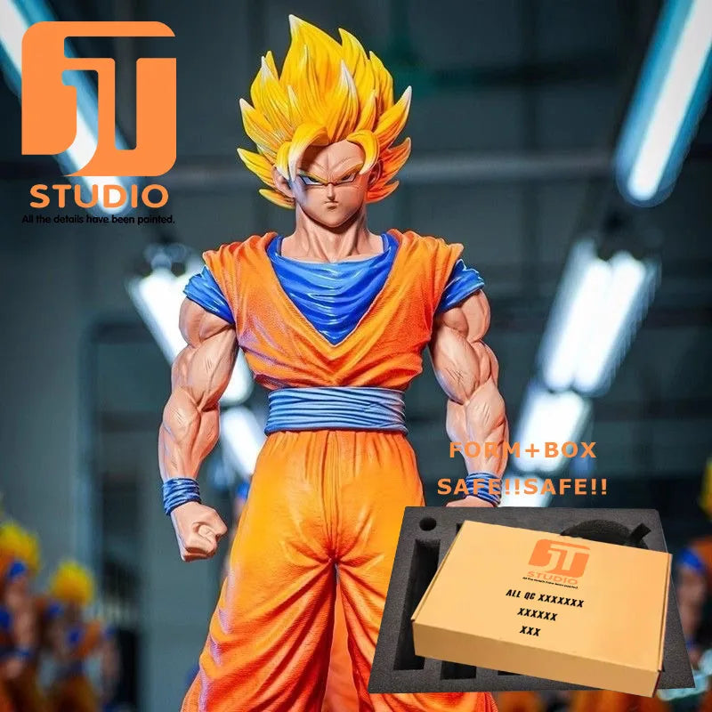 JT Studio Dragon Ball Z Goku Vegeta Gogeta SSJ1 SSJ2 SSJ4 SSJ3 Vegetto Dragonball Anime Model Figure GK Statue DBZ Figurine Toys