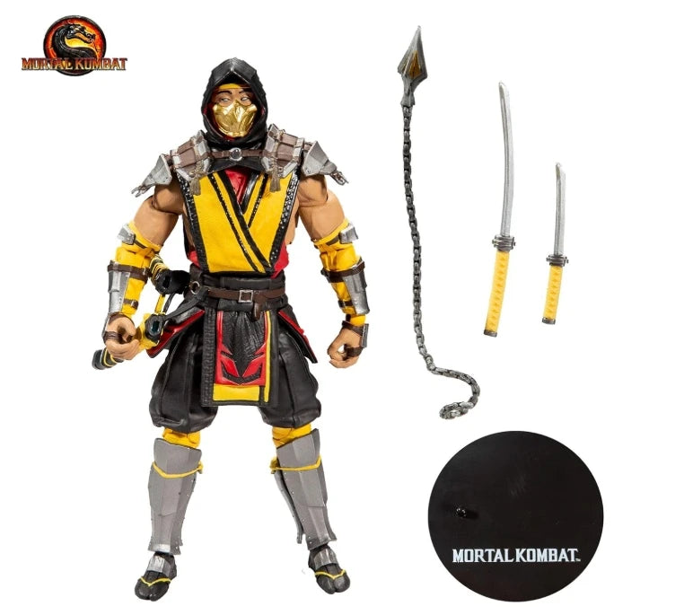 Game Mortal Kombat Sub Zero Scorpion 7" Articulated Joints Moveable Action Figure Toys 17cm