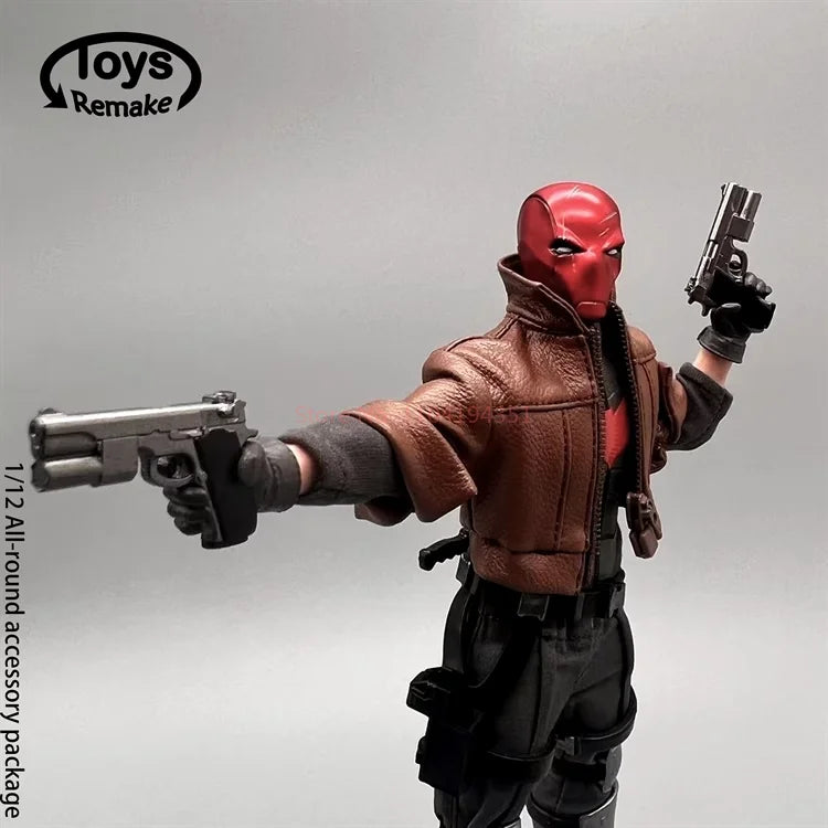 Toysremake Detective Comics Anime Mini Head Sculpt Ornament 6" Full Set Toys Trd001 1/12 Red Hood Movable Action Figure Gifts
