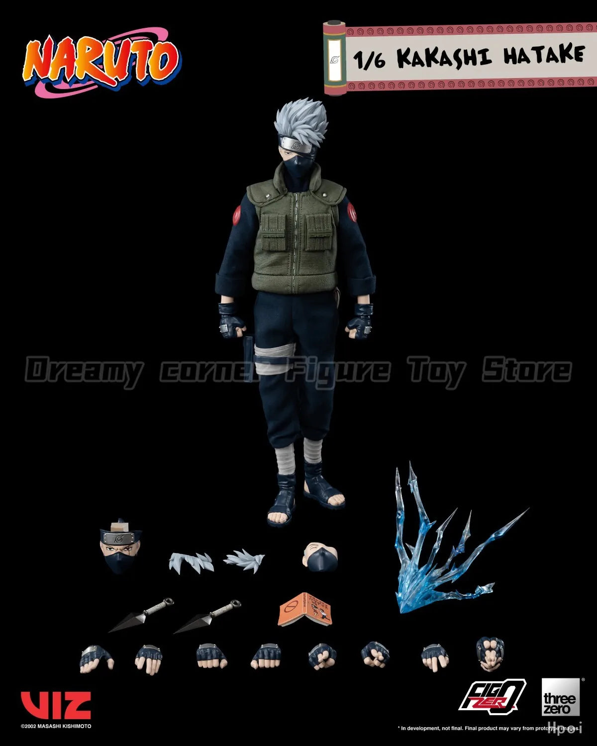 【In Stock】Original Threezero FigZero NARUTO Hatake Kakashi 1/6 Action Figure Model Gift Ornament Toy